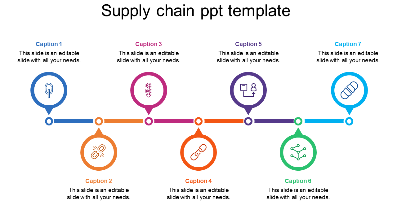 Free - Elegant Supply Chain PPT Template Presentation Slide